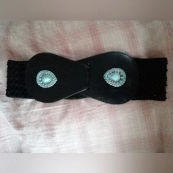 HINT OF MINT - Lace Little Black Dress in Goth / Gothic Style with Handmade Belt - Picture 14 of 16